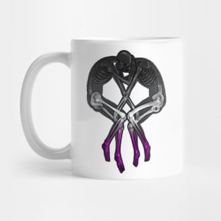 ASexual Flag Skeleton Love Mug